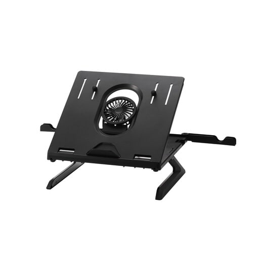 ノートパソコンスタンド 静音 クーラー 黒