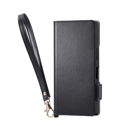 AQUOS R10 ケース ハンドストラップ 黒