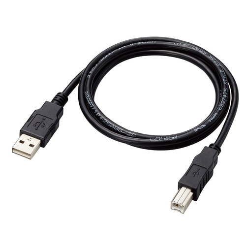 USBケーブル A−B 仕様固定 1m ブラック