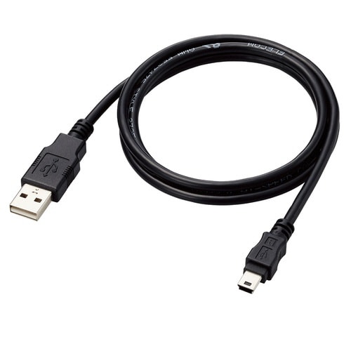 USBケーブル A−miniB 1m ブラック