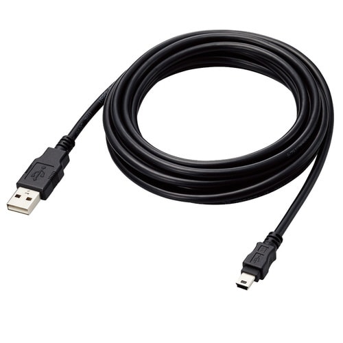 USBケーブル A−miniB 3m ブラック