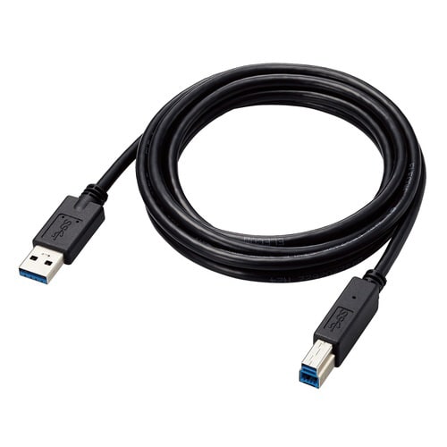 USB3.0ケーブルA−B 固定 2m ブラック