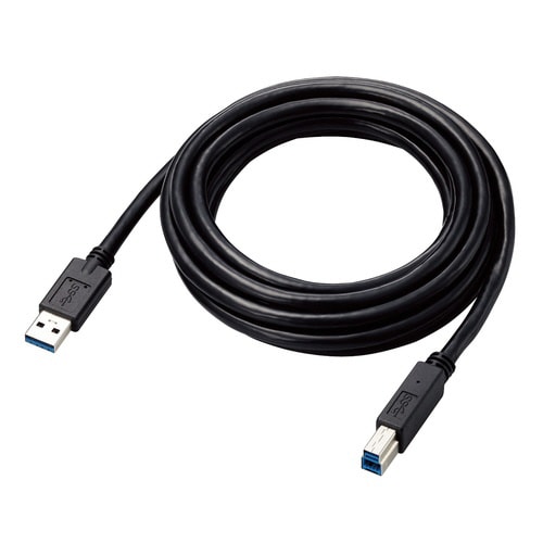 USB3.0ケーブルA−B 固定 3m ブラック