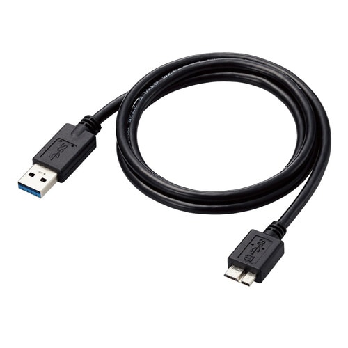 USB3.0ケーブルA−microB 1m 黒