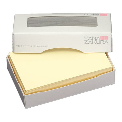 名刺用紙 4号 Yカラー クリーム 100枚