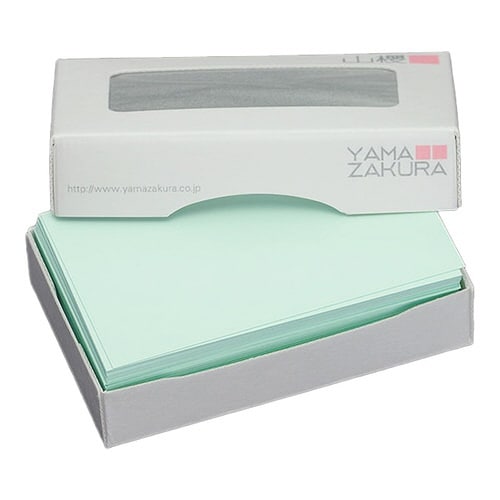 名刺用紙 4号 Yカラー グリーン 100枚