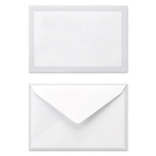 洋はがき判封筒 ダイヤ ケント 鼠枠N 1000枚