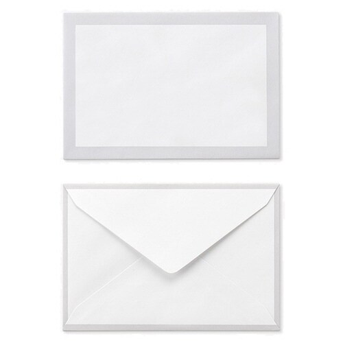 洋はがき判封筒 ダイヤ ケント 鼠枠N 1000枚