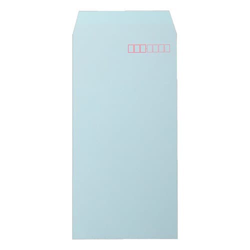 長3封筒 S貼 ヨミニクイブルー 枠入 1000枚