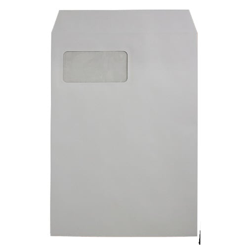 角20封筒 LP対応窓 C ECグレー 500枚