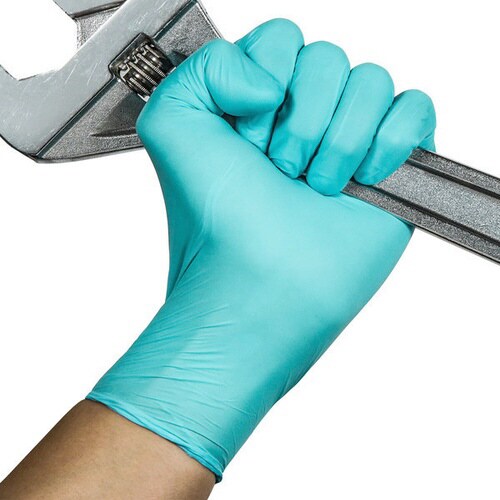 薄手メカニックニトリルグローブブルーL100枚