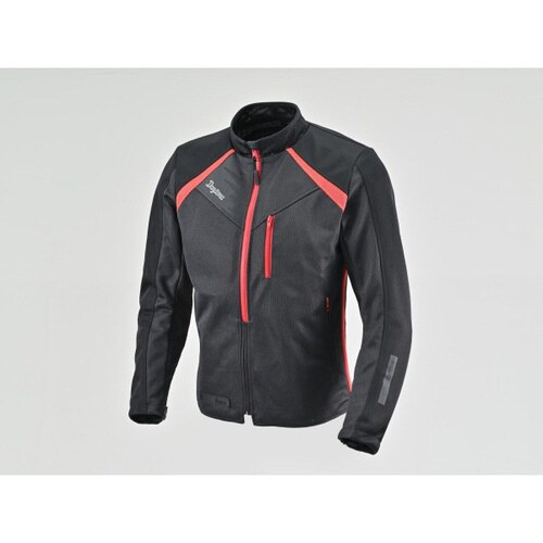 スピードエアメッシュジャケット ブラック/レッド