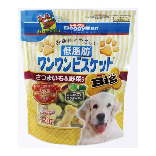 おなかにやさしい低脂肪ワンワンビスケット