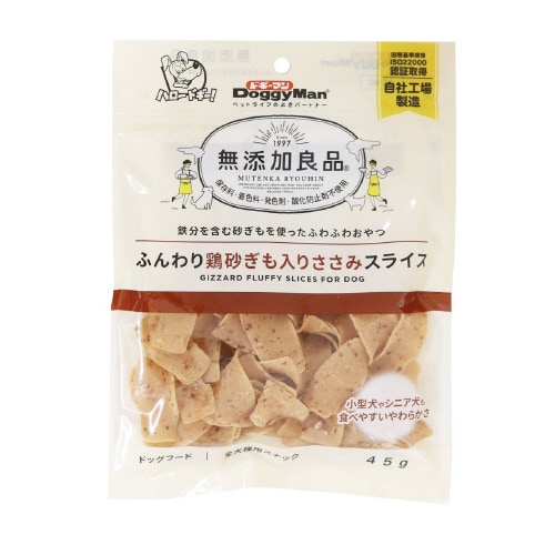 無添加良品 ふんわり鶏砂ぎも入りささみス