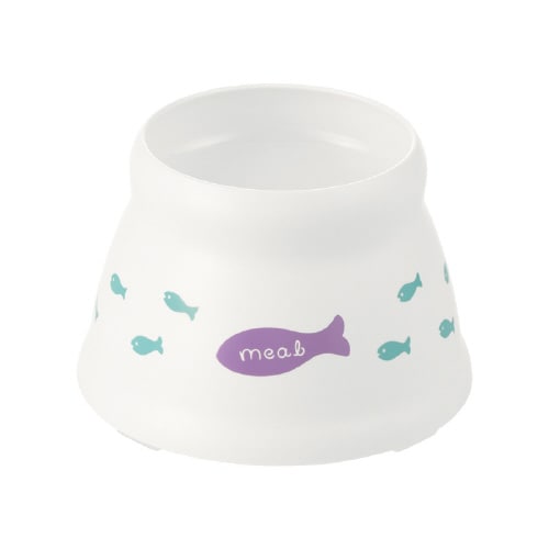 こぼれにくい 脚付キャットディッシュ