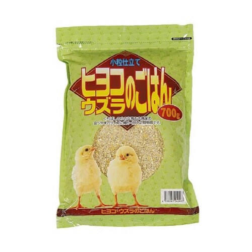 ひよこウズラのごはん