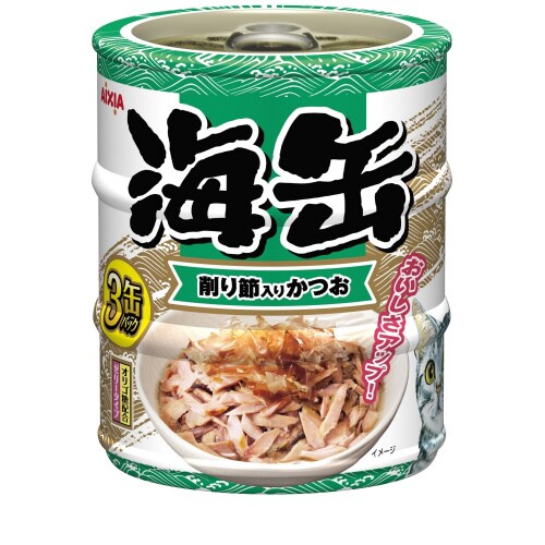 海缶ミニ3P 削り節入りかつお