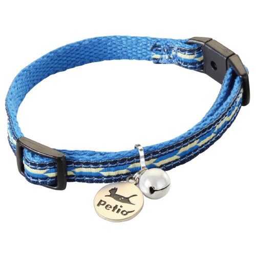 猫小町カラー 矢がすり ブルー