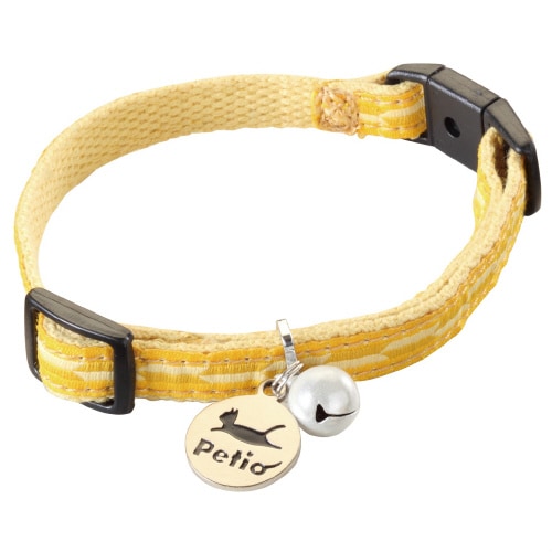 猫小町カラー 矢がすり イエロー