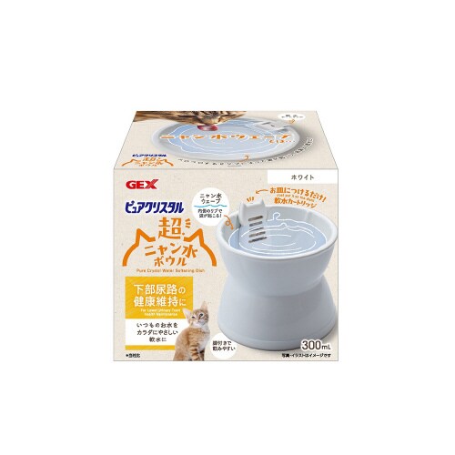ピュアクリスタル 超ニャン水ボウル ホワ