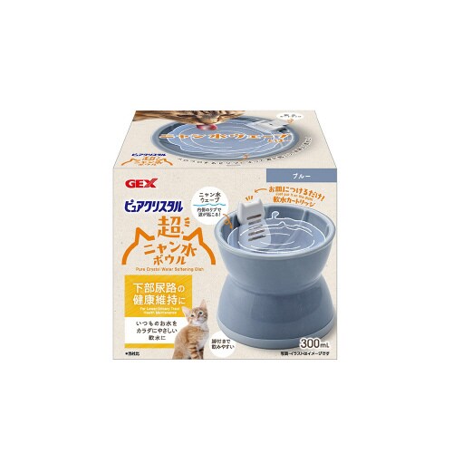 ピュアクリスタル 超ニャン水ボウル ブル