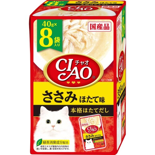 CIAOパウチ ささみ ほたて味