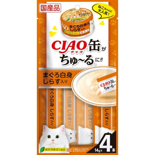 CIAO缶ちゅーる まぐろ白身 しらす入
