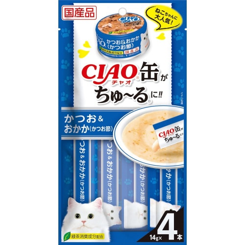 CIAO缶ちゅーる かつお&おかか(かつ