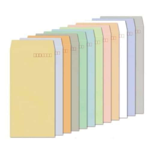 長3封筒ハーフトーンオレンジ 〒枠付1000枚