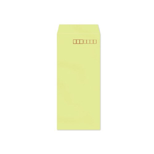 長4封筒カラークラフトウグイス 〒枠付1000枚