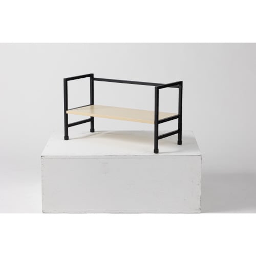 机上台 高さ調整付き ハイタイプ ブラック