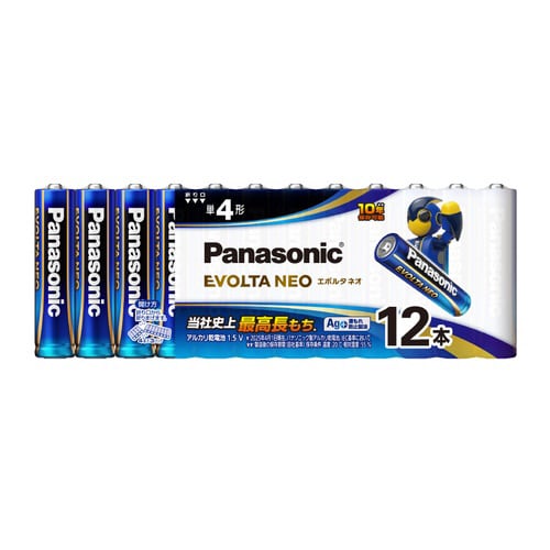 アルカリ乾電池 エボルタネオ 単4 12本入