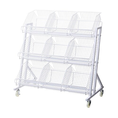 傾斜ジャンブルバスケット 幅90cm 3