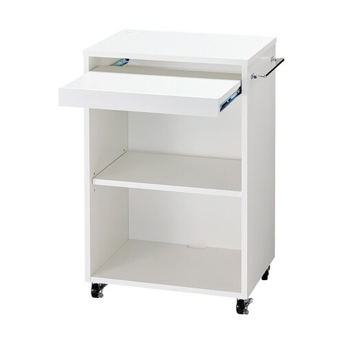 木製簡易作業台 スライド棚付き 61−7