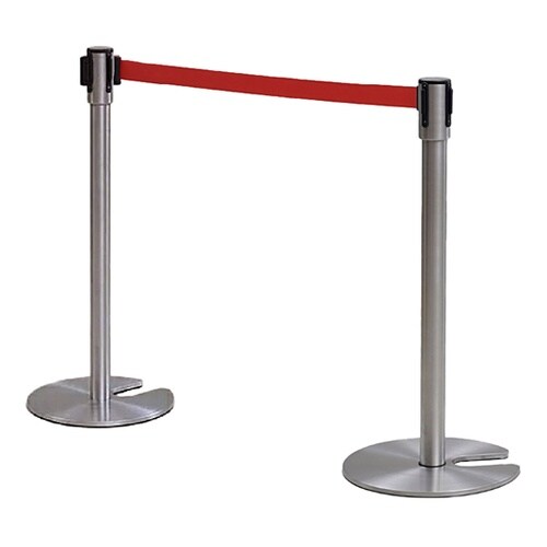 ステンレス製 ベルトパーティション レッ