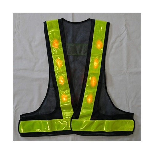 LED安全ベスト(紺/黄) EA983R