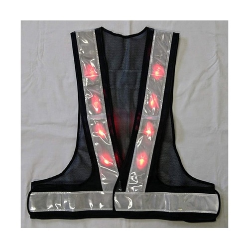 LED安全ベスト(紺/白) EA983R