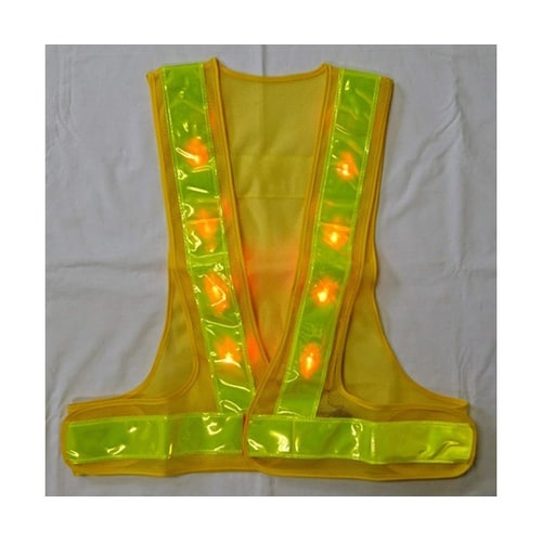 LED安全ベスト(黄/黄) EA983R