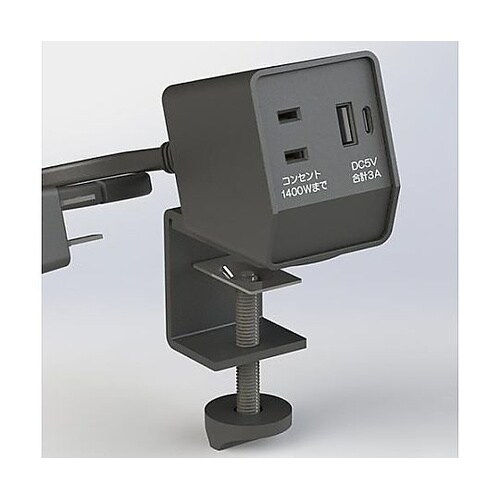 クランプ式タップ (USB typeA・