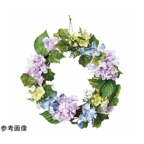 あじさい造花リース30cm 55−12−