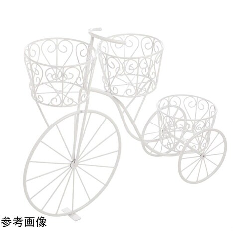 自転車プランタースタンド ホワイト 55