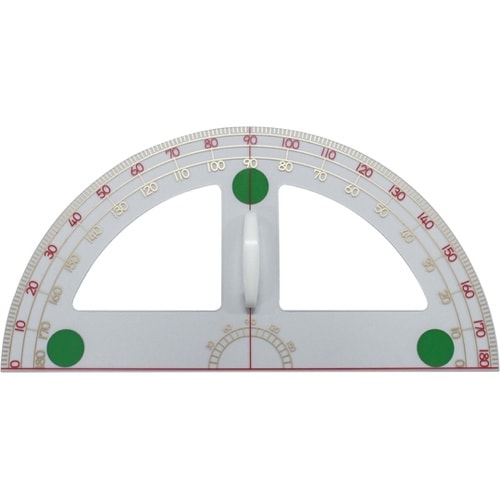 透明PETボトルリサイクル分度器 長辺6