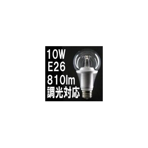 LEDクリア電球 E26 電球色 トライ