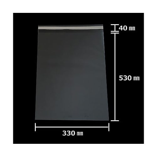 【100枚】透明袋 テープ付き 33×5