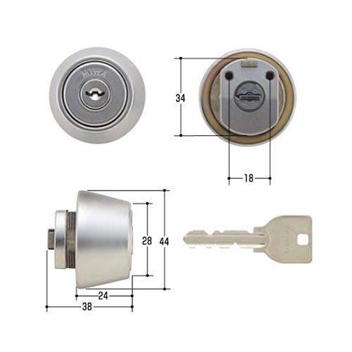 MCY−122 MIWA取替用シリンダー