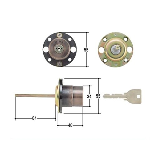 MCY−155 MIWA取替用シリンダー