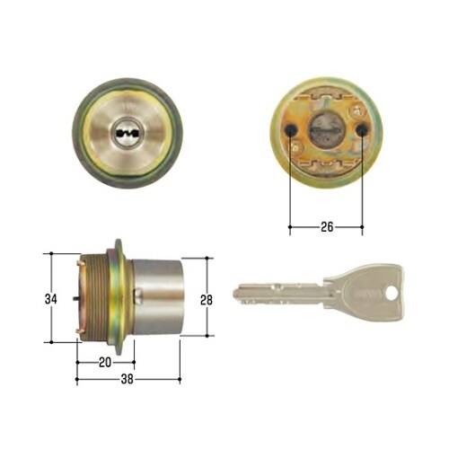 MCY−243 MIWA取替用シリンダー