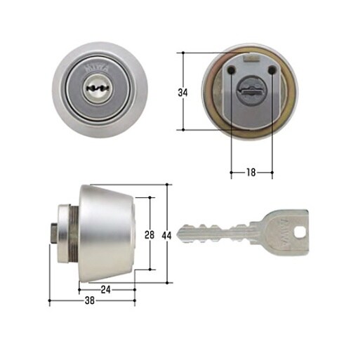 MCY−258 MIWA取替用シリンダー