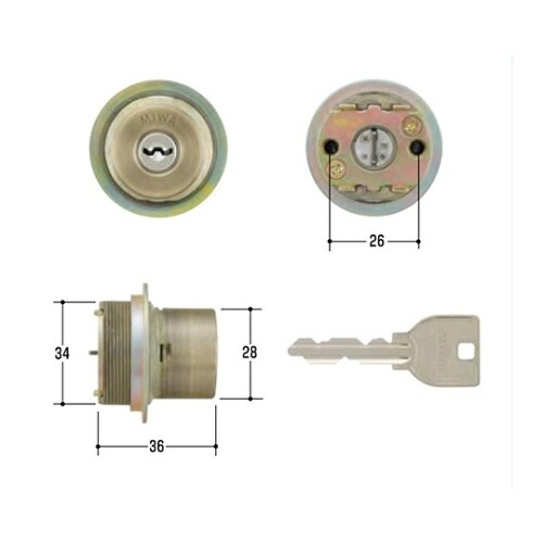 MCY−453 MIWA取替用シリンダー