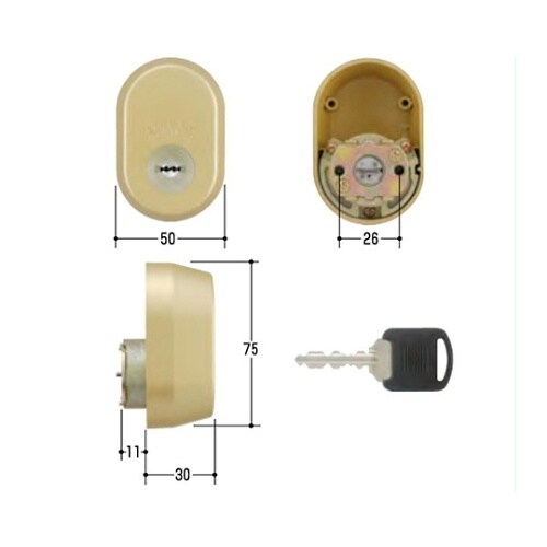 MCY−458 MIWA取替用シリンダー